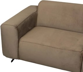 Hoekbank - Lambada - rechts - velours Juke taupe 12
