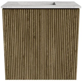 Mondiaz Joya DLux 40cm toiletmeubel dusk met wastafel faye links zonder kraangat glace