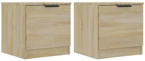 vidaXL Nachtkastjes 2 st 40x39x40 cm sonoma eikenkleurig