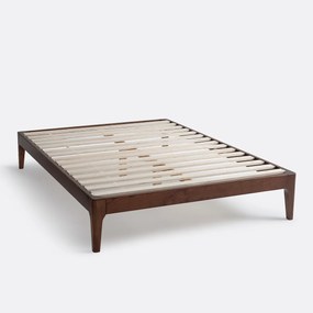 Bed in massief essenhout met lattenbodem , Agura