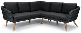 Garden Interiors Hoek Loungeset  - MIRA - Wicker - Donkergrijs - Garden Interiors