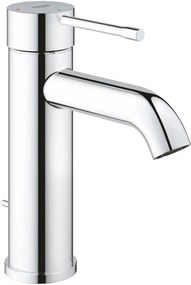 Grohe Essence New S-size wastafelkraan met cold start en trekwaste chroom