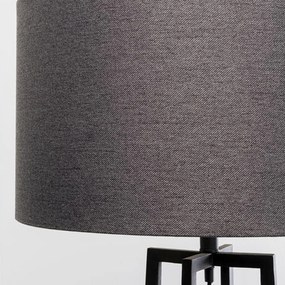 Kare Design Timon Zwarte Vloerlamp Met Kruisvoet