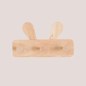Buny Kids Houten Wandkapstok Natuurlijk Hout - Sklum