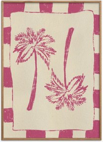 Ingelijste digitale print Palm Paradise