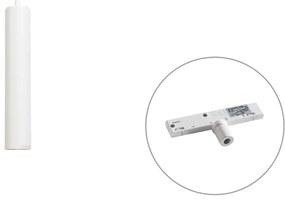Design hanglamp wit incl. rail adapter 1-fase - Slimline Tuba small Modern GU10 cilinder / rond Binnenverlichting Lamp