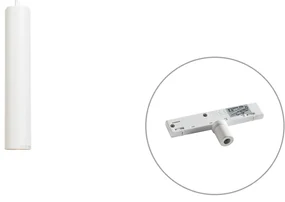 Design hanglamp wit incl. rail adapter 1-fase - Slimline Tuba small Modern GU10 cilinder / rond Binnenverlichting Lamp