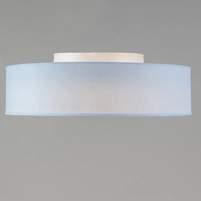 Stoffen Plafondlamp blauw 40 cm incl. LED - Drum LED Modern rond Binnenverlichting Lamp