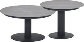 Garden Impressions Liam loungetafels - donker grijs - centostone Napoli sand