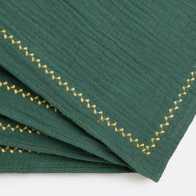 Set van 4 servetten, Kumla geborduurd