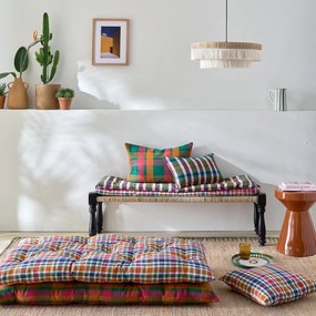 Hanglamp in raffia met franjesØ50 cm, Kavi