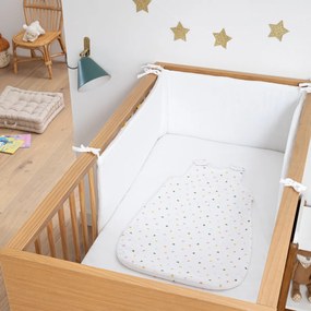 Slaapzak van biologisch katoen met hartjesprint, SCACCO