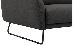 Goossens Excellent Bank Gs-2105 grijs, stof, 2,5-zits, elegant chic
