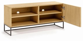 Kave Home Taiana Tv-meubel Eiken Met Metalen Frame - 112x42x51cm.