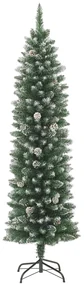 vidaXL Kunstkerstboom smal met standaard 150 cm PVC