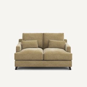 2-zits compacte bank van stonewashed fluweel, ALWINE