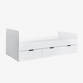 Bed Voor 90 Cm Matras Janete Kids Bed Met Opbergruimte & 90 X 190 Cm - Sklum