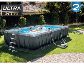 INTEX Zwembadset Ultra XTR Frame rechthoekig 732x366x132 cm