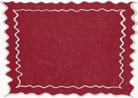 Placemat Vila met geborduurde rand