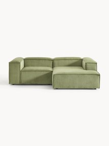 Modulaire hoekbank Lennon (3-zits) van corduroy