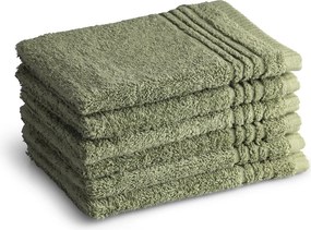 Washandjes Supreme Collectie – 6 stuks – 16×21 – oud groen