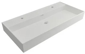 Plieger Kansas badmeubel 100cm met mat witte wastafel en 2 kraangaten beach eiken