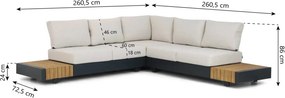 Loungeset 5 personen Aluminium Grijs Santika Furniture Santika