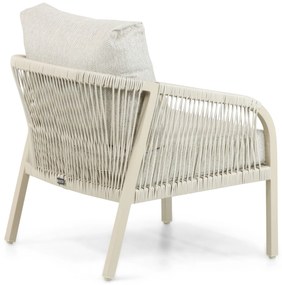 Stoel en Bank Loungeset 5 personen Aluminium/rope Taupe  Lifestyle Garden Furniture Biagio
