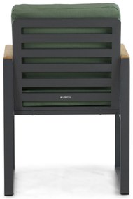 Tuinstoel Aluminium/Teak Grijs-antraciet Lifestyle Garden Furniture Faro