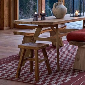 Kruk in massief teak, Fagfred