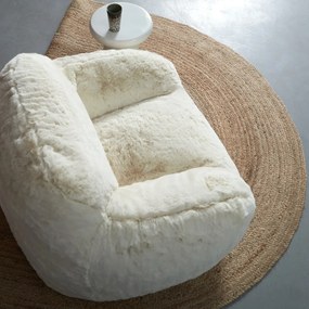 Fluffy Fauteuil Creme Vacht