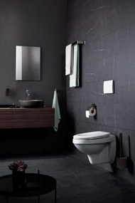 Haceka Edge toiletrolhouder met klep grafiet