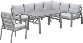 Garden Impressions Cameron lounge dining set 4-delig rechts incl stoel - taupe