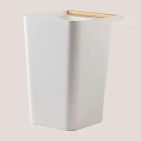 Prullenbak In Polypropyleen Doria Wit - Sklum