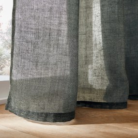 Lussengordijn in polyester en linnen Aron