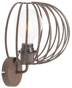 Design wandlamp roestbruin 30 cm - Johanna