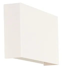 Moderne wandlamp wit rechthoekig 2-lichts- Otan