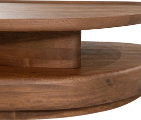 Houten Organische Salontafel Large - 140 X 65cm.
