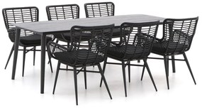 Diningset Intenso | 6 personen | Tuinset wicker (vlechtwerk) | 7-delig | Kees Smit Tuinmeubelen
