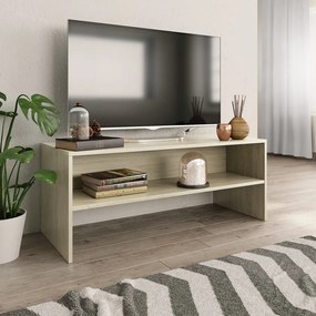 vidaXL Tv-meubel 100x40x40 cm bewerkt hout sonoma eikenkleurig