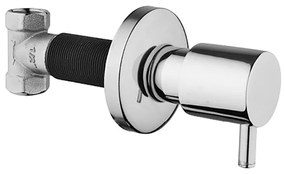 Creavit Design Bidetkraan - 1/2x1/2 - regelbaar - inbouw - chroom AC90L