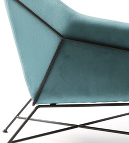 Kave Home Brida Armfauteuil Fluweel Turquoise