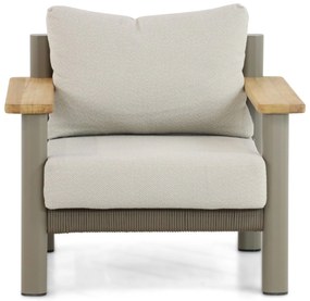 Stoel en Bank Loungeset 5 personen Aluminium/Rope Taupe  Santika Furniture Santika