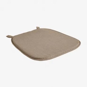 Kussen 40x41 Cm Voor Stoel In Zole-stof Mokka Bruine Stof - Sklum