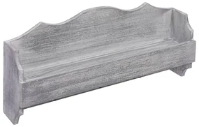 vidaXL Wandkapstok 50x10x23 cm hout grijs