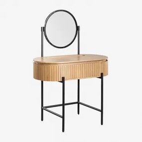 Mangohouten Kaptafel Analis Natuurlijk Hout - Sklum