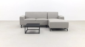 Boavista/Toronto loungebank chaise longue - Nature Grey - 3-delig - links