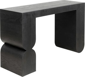 Kare Design Curve Black Sidetable Zwart Hout - 120 X 38cm.