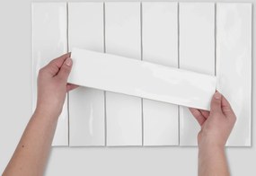 Wandtegel wit Tebe Vintage 30x7,5cm blanco glans