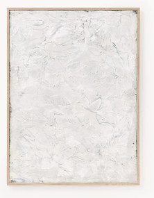 Handbeschilderde canvasdoek Simple Living met houten frame